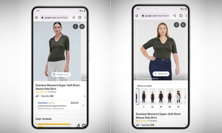 A new AI tool in Google’s Shopping tab suggests similar clothing based on your fashion idea