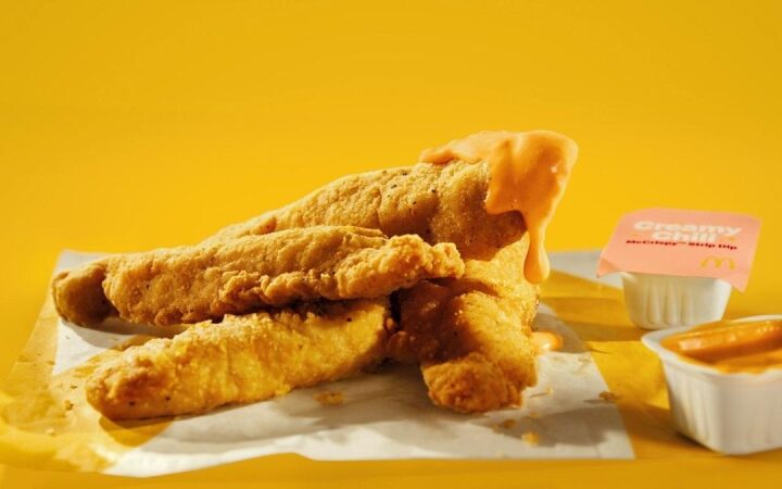 A new McCrispy Strip and creamed chili dip from McDonald’s take dipping to a whole new level
