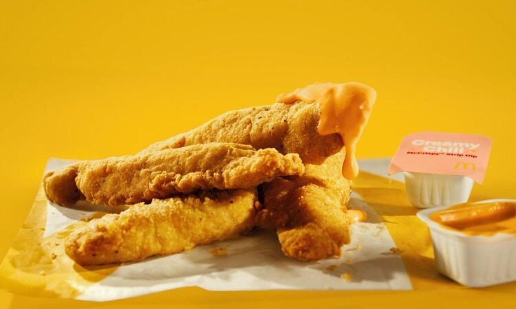 A new McCrispy Strip and creamed chili dip from McDonald’s take dipping to a whole new level