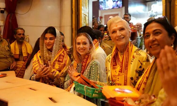 On Maye Musk’s birthday, the mother of Tesla CEO Elon Musk, Spotted at Siddhivinayak temple with actress Jacqueline Fernandez